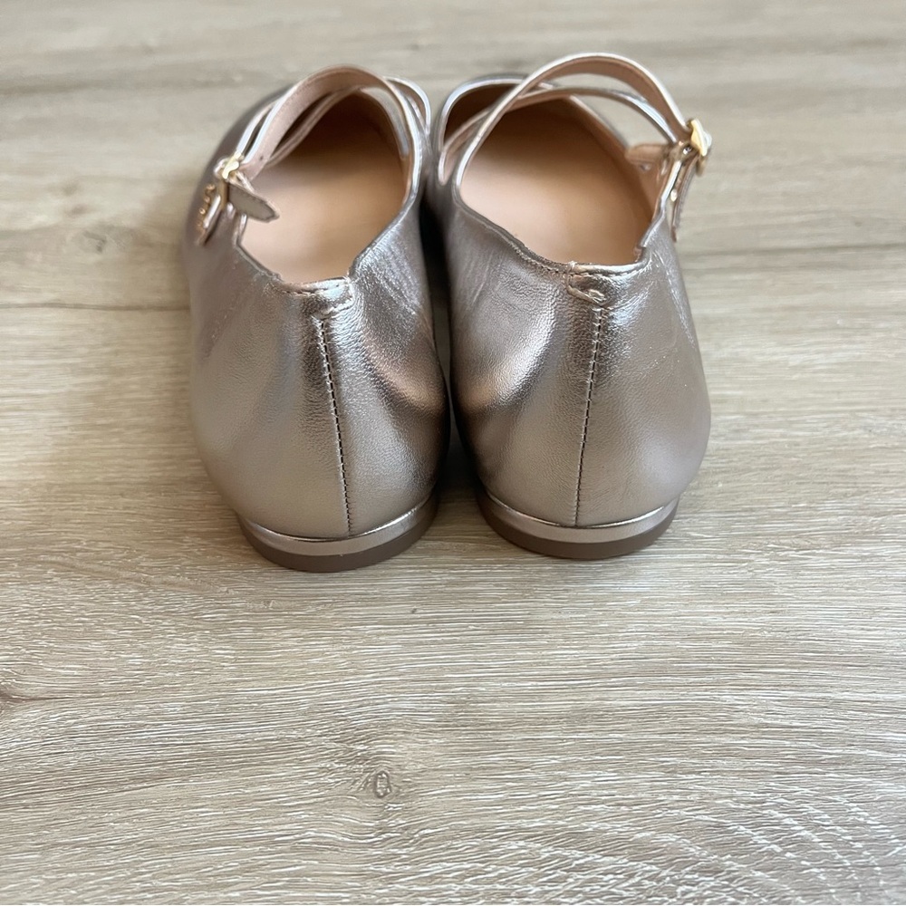 Coach Whitley Mary Jane Ballet Flats Rose Gold SZ 9.5 NWOT - Picture 5 of 8